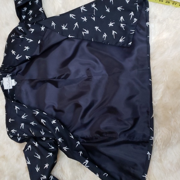 Vintage Via Sant Andrea Blue&white Blazer with shoulder Pads Size 10 - Picture 6 of 7